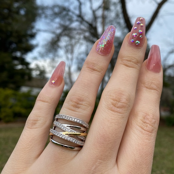 NEW Gold/Silver Stamped 925 Ring - Picture 8 of 11